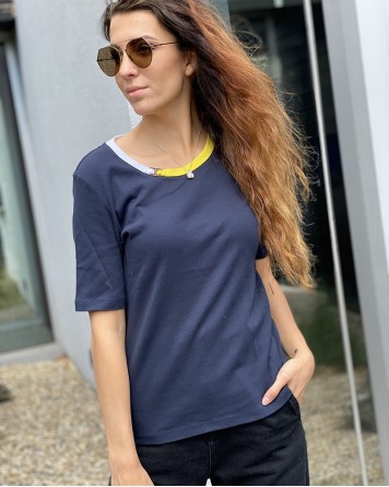 Triko dámské Tommy Hilfiger tmavě modré